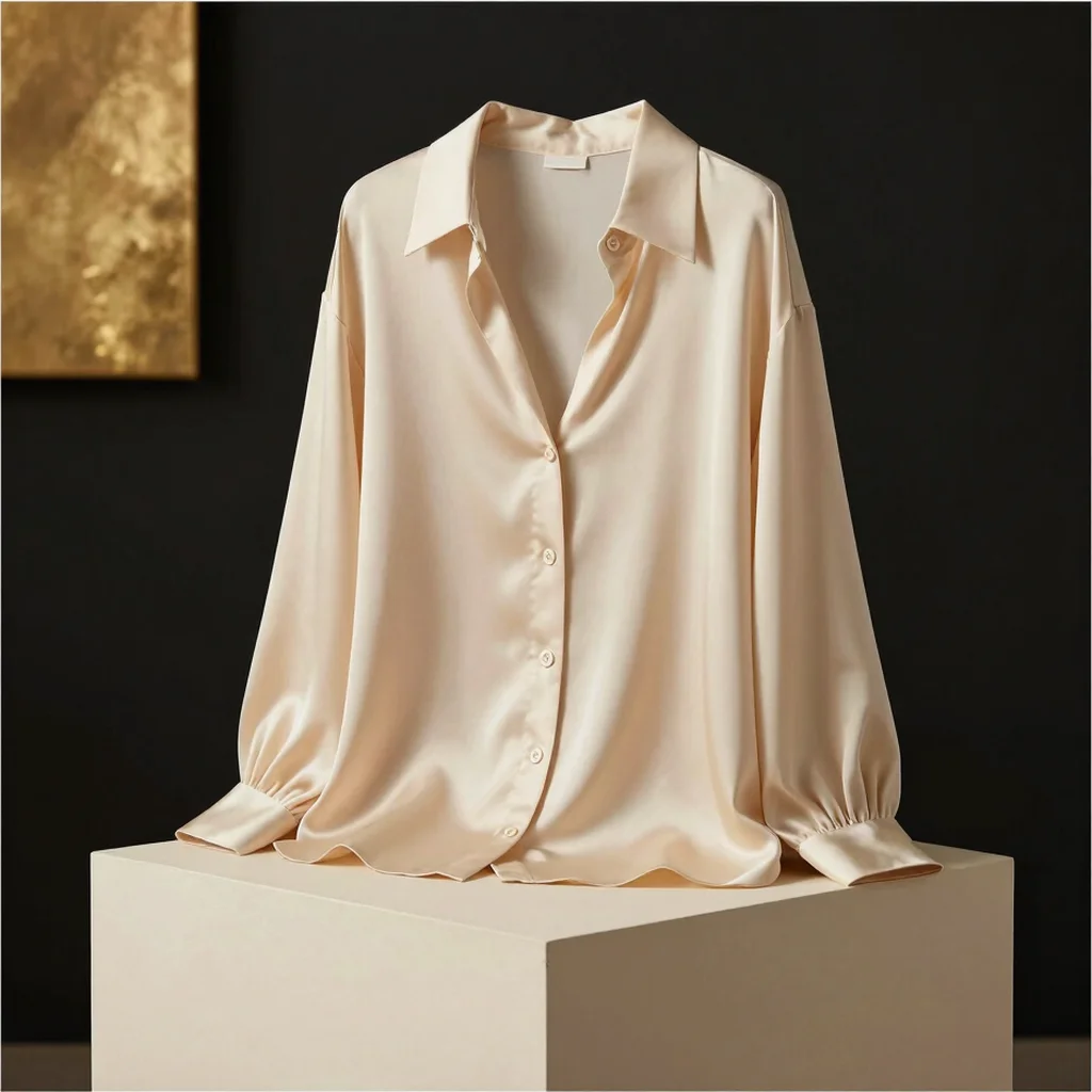 Camicia in Crepe de Chine